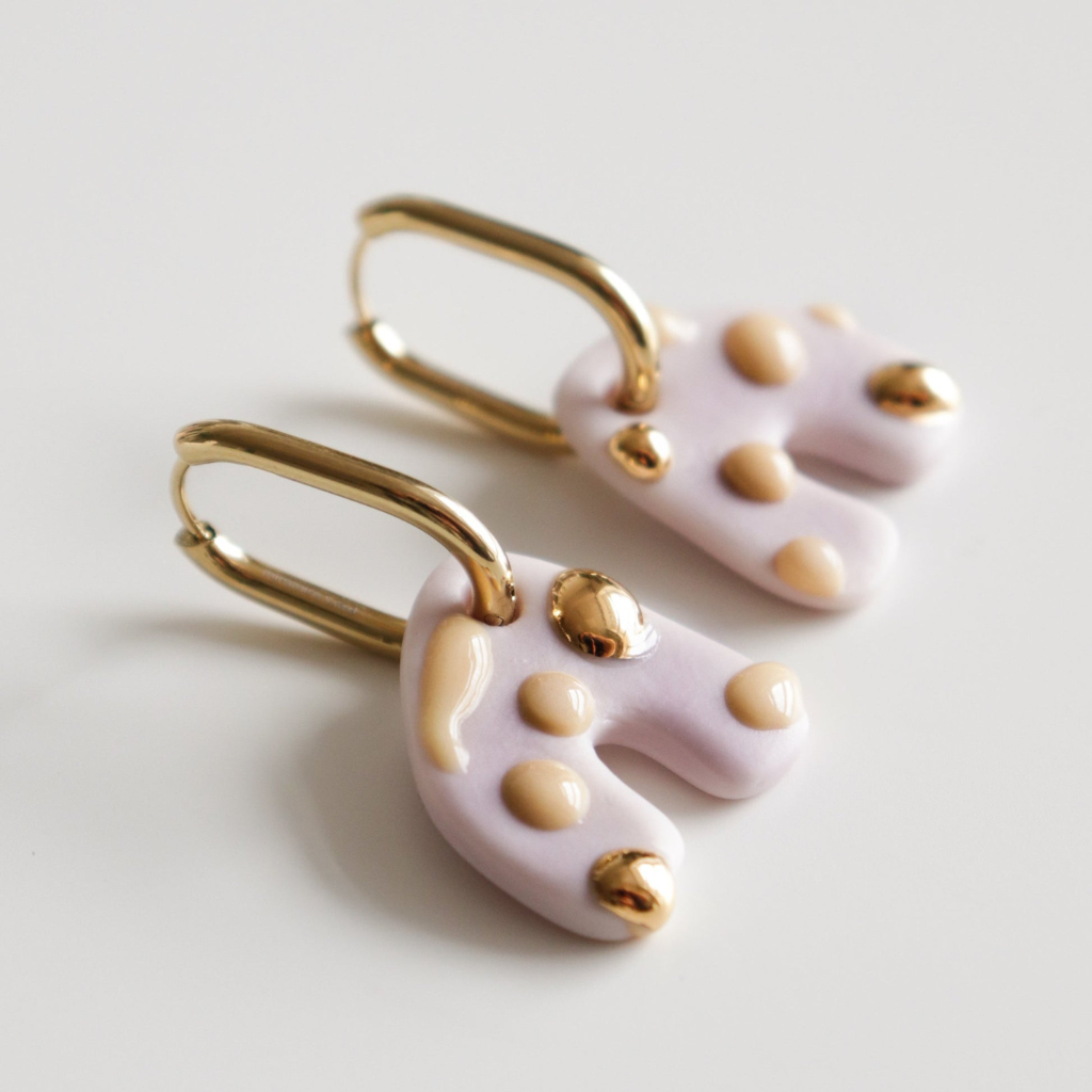 PORCELAIN EARRINGS Memphis